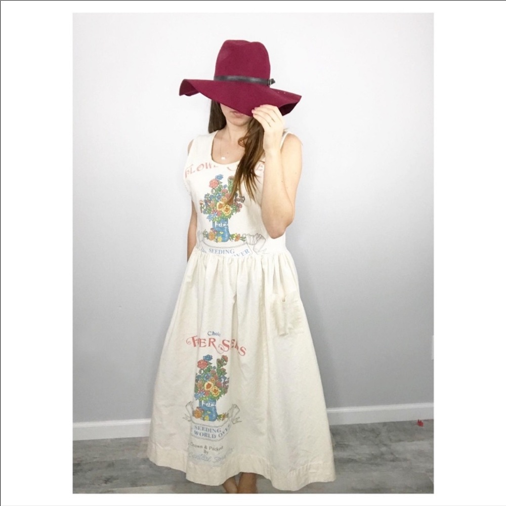 Boutique Flower Seed Sack Dress - Boho/Festival